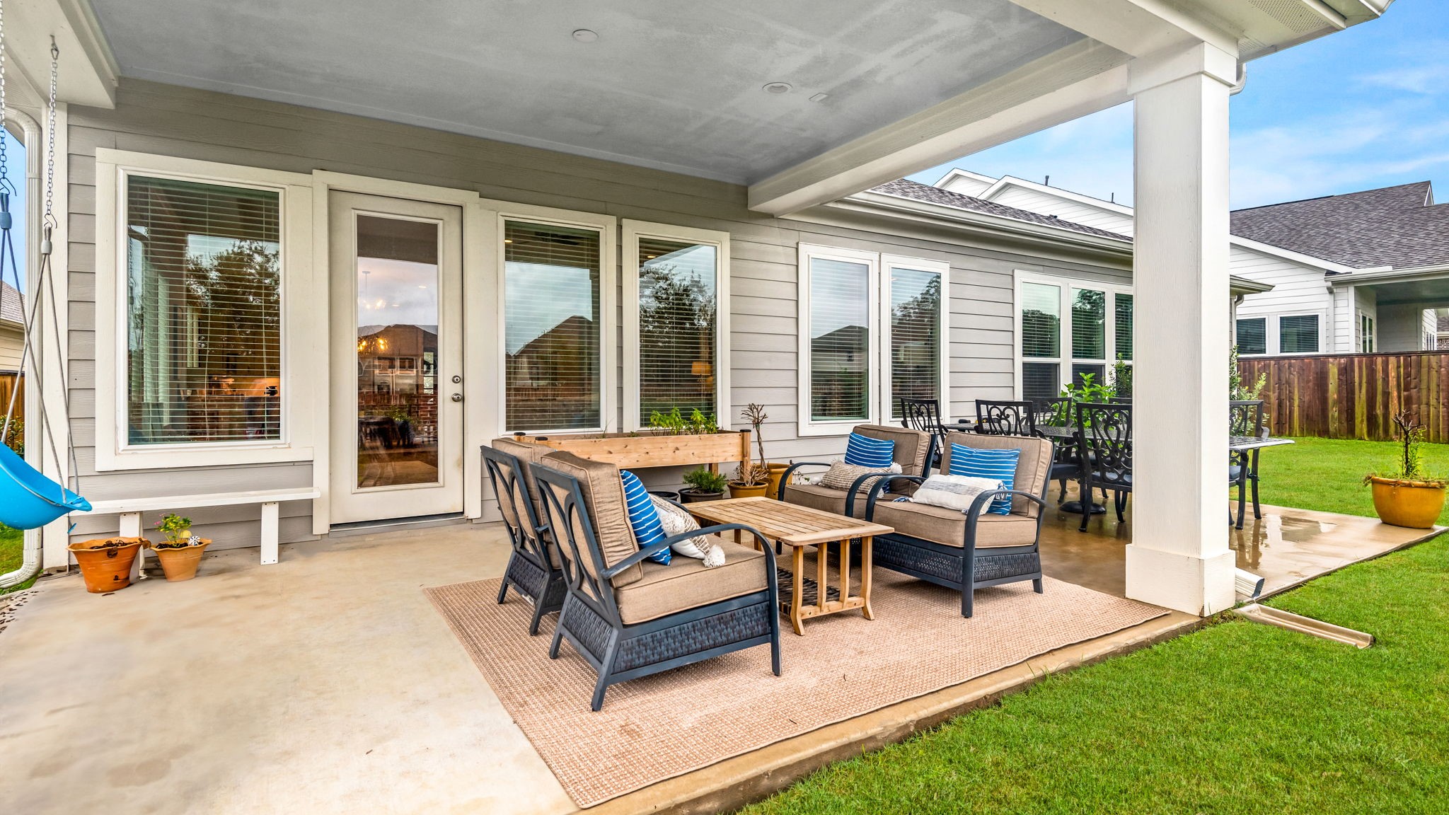 2335 Pale Star Drive Conroe, TX 77384 - Photo 39 of 42 a building outdoor space with seating area and furniture