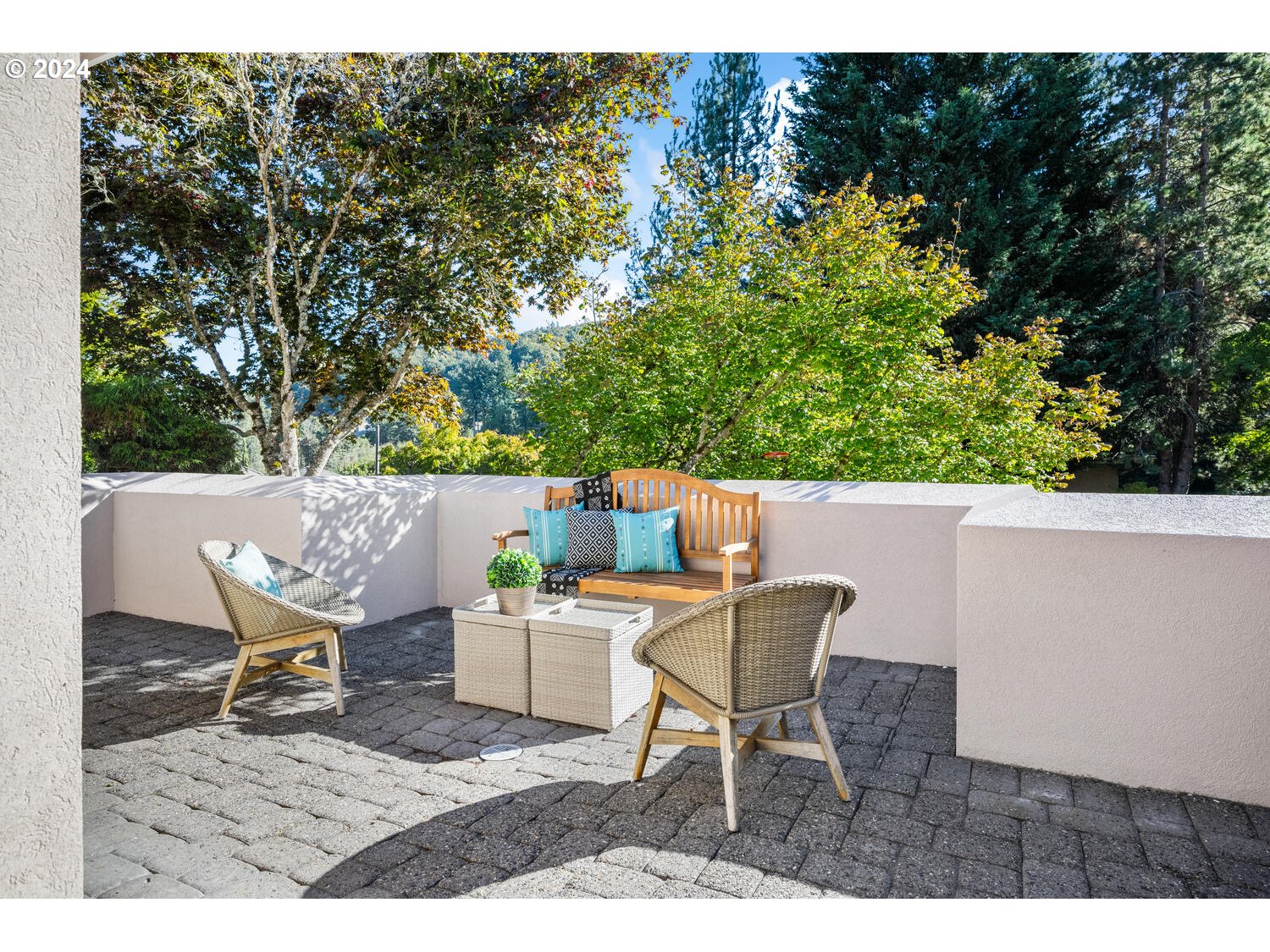 4083 Southeast Augusta Loop Gresham, OR 97080 - Photo 16 of 48 a view of a chairs and table in the back yard of the house