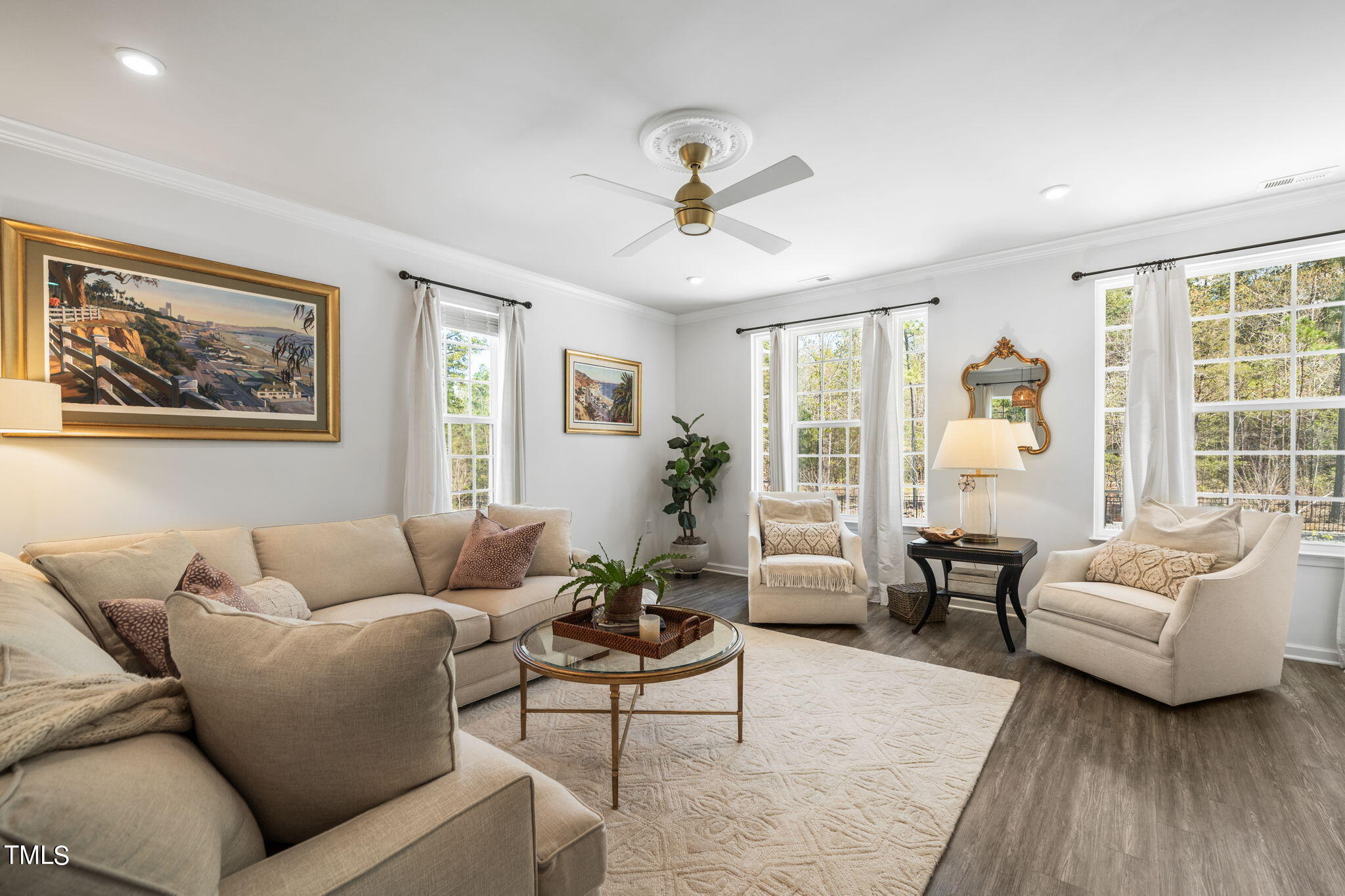 4724 Randall Road Durham, NC 27707 - Photo 1 of 47 a living room with furniture and a large window