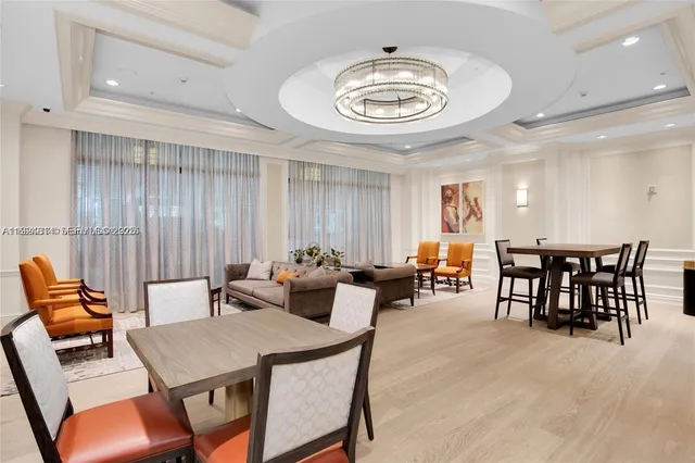 a view of a dining room and livingroom view