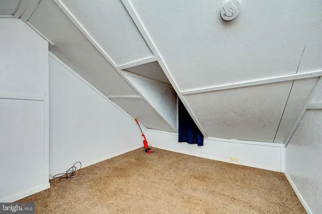 a view of a backyard with a chair and a potted plant