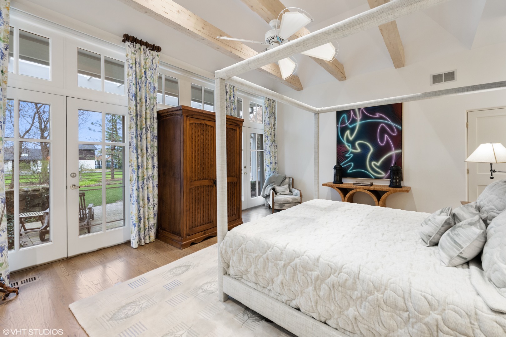 479 Lee Road Northbrook, IL 60062 - Photo 22 of 36 a bedroom with a bed and glass door