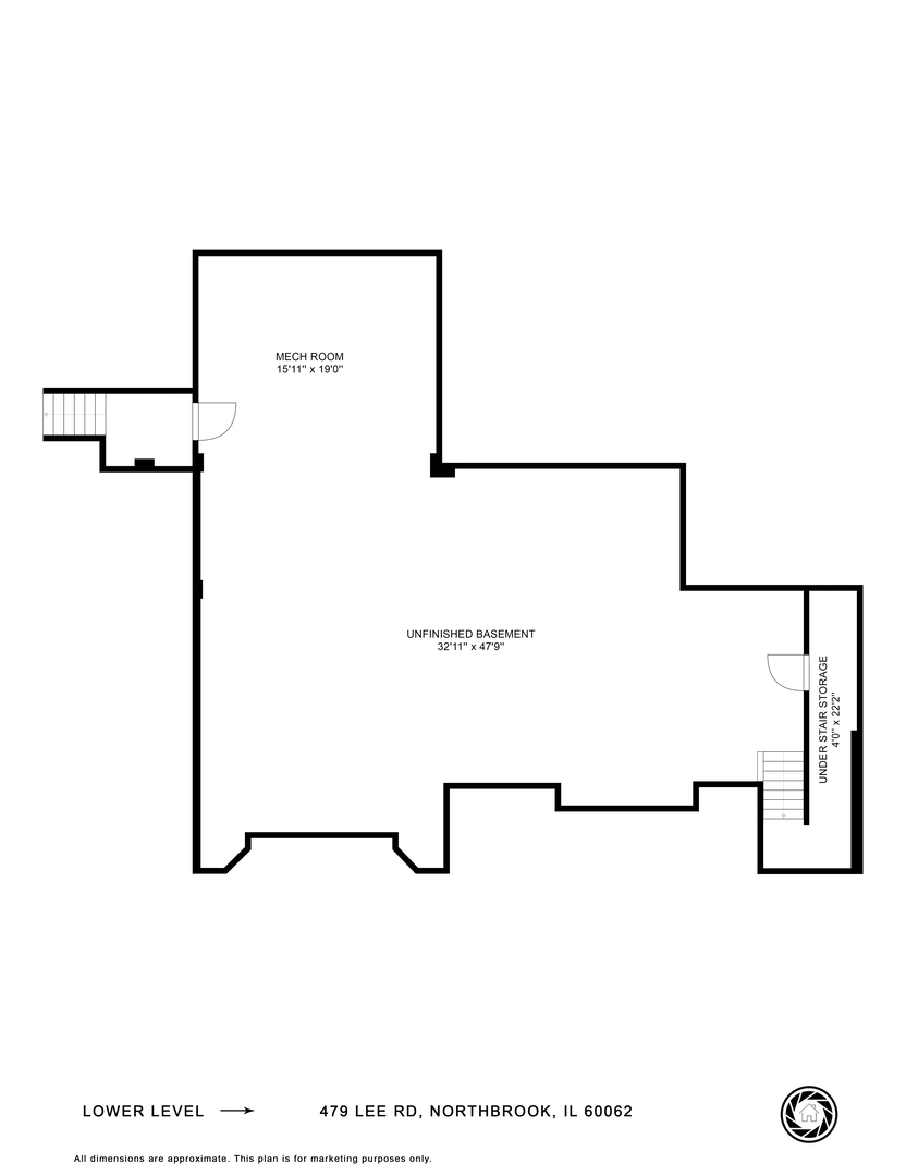 479 Lee Road Northbrook, IL 60062 - Photo 36 of 36 a picture of a room with a floor in a back