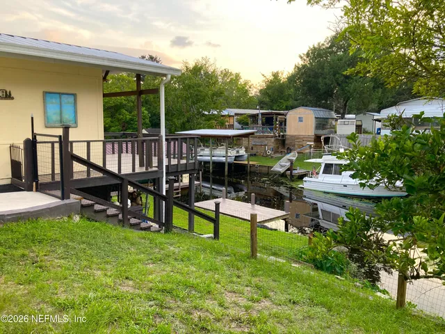 a house view with a garden space