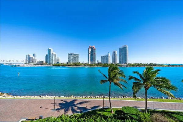 a view of a city with tall buildings