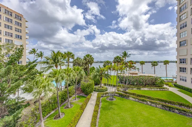 a view of swimming pool from a yard