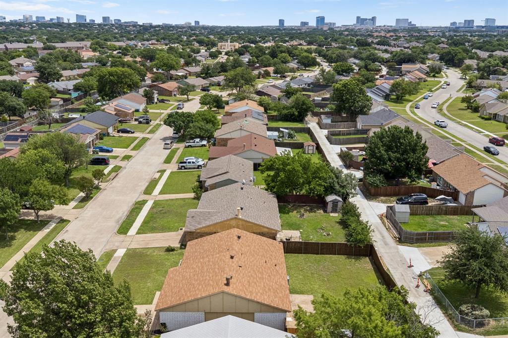 5620 Perrin Street The Colony, TX 75056 - Photo 29 of 31 an aerial view of residential houses with outdoor space