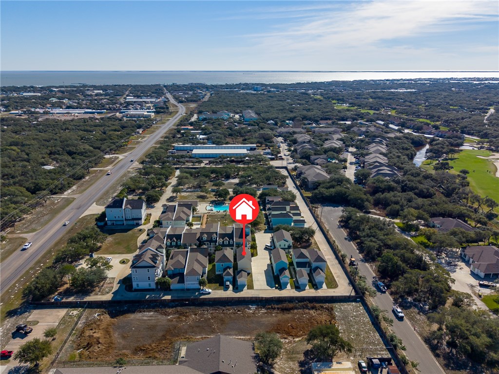 124 Lavaca Rockport, TX 78382 - Photo 31 of 39 an aerial view of house with yard