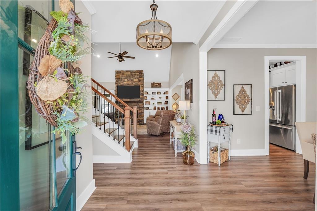 230 Alcovy Reserve Way Covington, GA 30014 - Photo 10 of 53 a view of entryway and hall with wooden floor