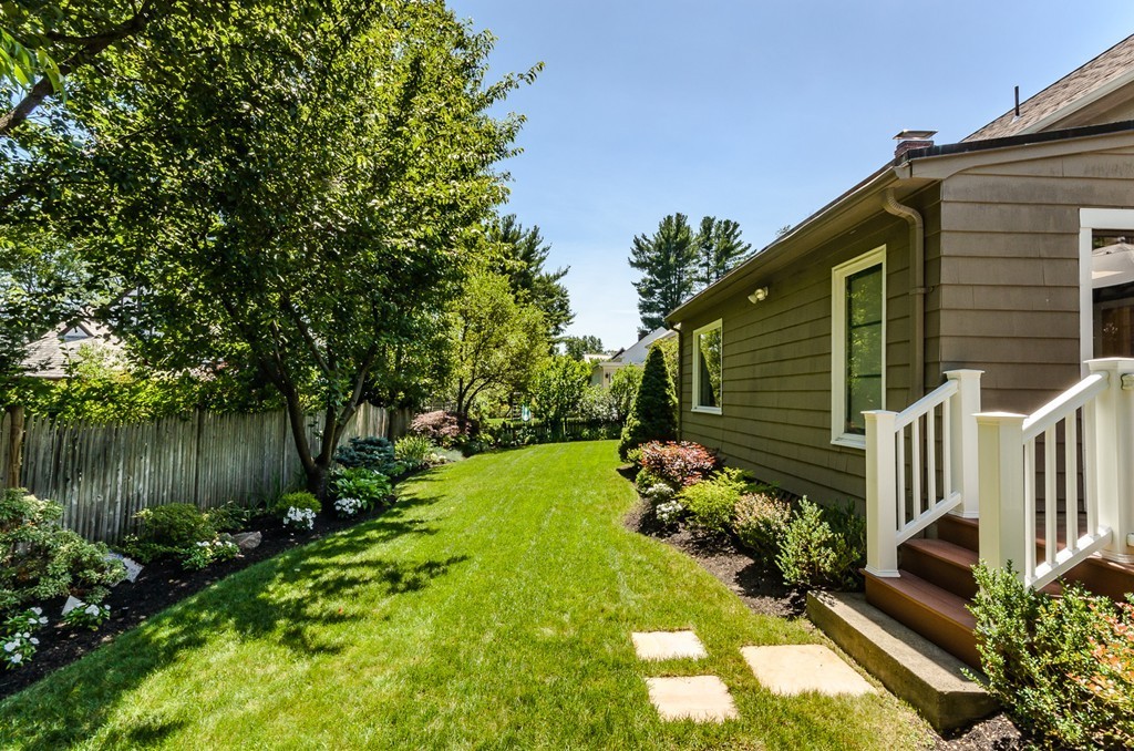 36 Sheldon Road Newton, MA 02459 - Photo 15 of 16 a view of a back yard of the house