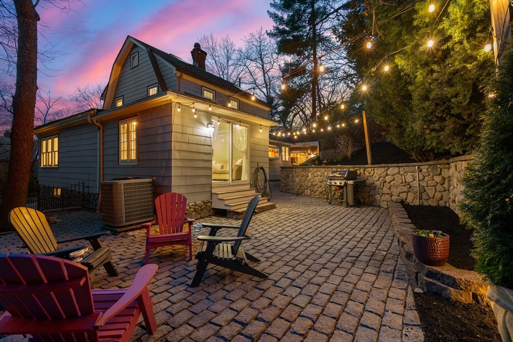 80 Fenwick Road Newton, MA 02468 - Photo 35 of 35 a view of a backyard with sitting area