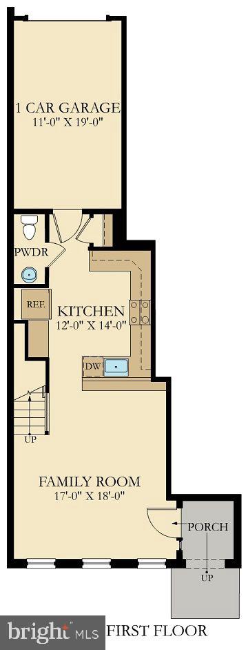 7107 Delegate Place Frederick, MD 21703 - Photo 18 of 19 Main level Floor Plan