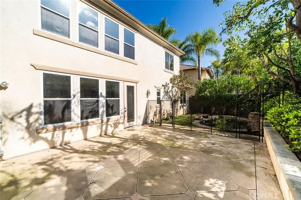 a view of a house with a patio