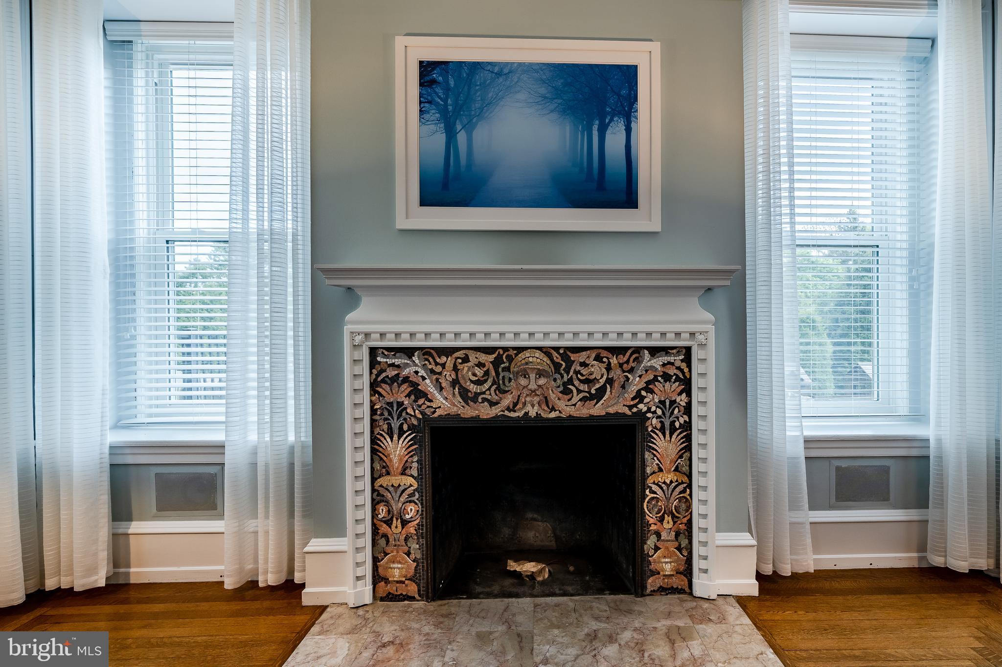 414 Randall Road Wyncote, PA 19095 - Photo 12 of 59 Italian Mosaic fireplace surround