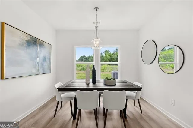 an empty room with closet