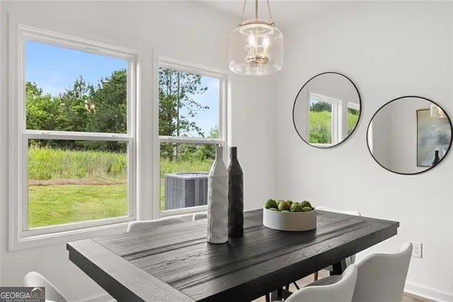 a view of a hallway with elevator
