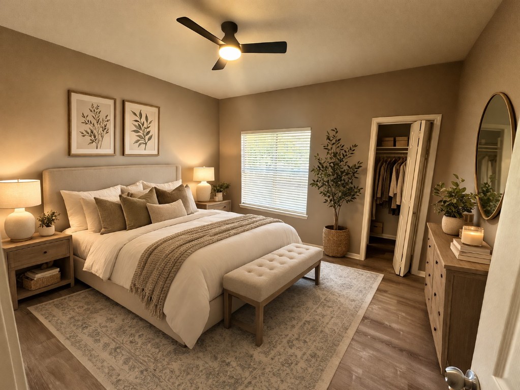 4041 Drake Street, Unit 117 Houston, TX 77005 - Photo 23 of 40 This photo has been virtually staged to showcase possible furniture layouts and design inspiration, helping you envision the full potential of the space.