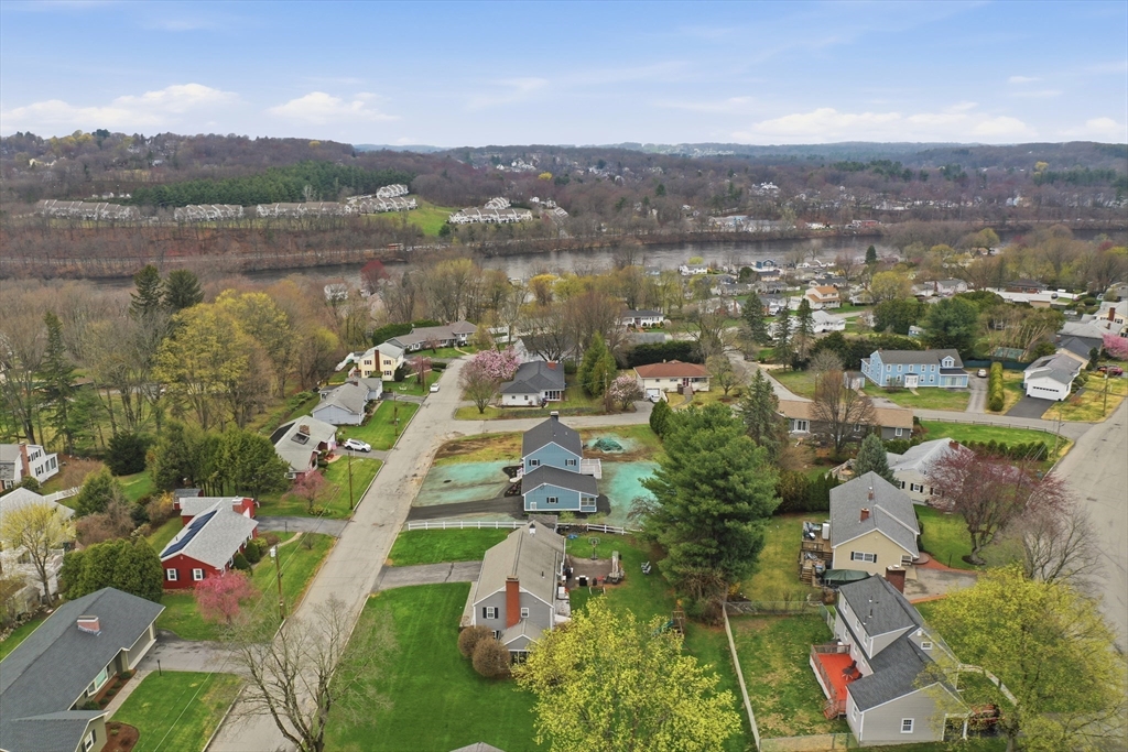 105 Stafford Road Lowell, MA 01852 - Photo 36 of 42 an aerial view of lake residential house with outdoor space and seating