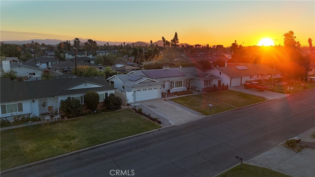 133 East Van Koevering Street Rialto, CA 92376 - Photo 23 of 23 an aerial view of residential houses with outdoor space and ocean view