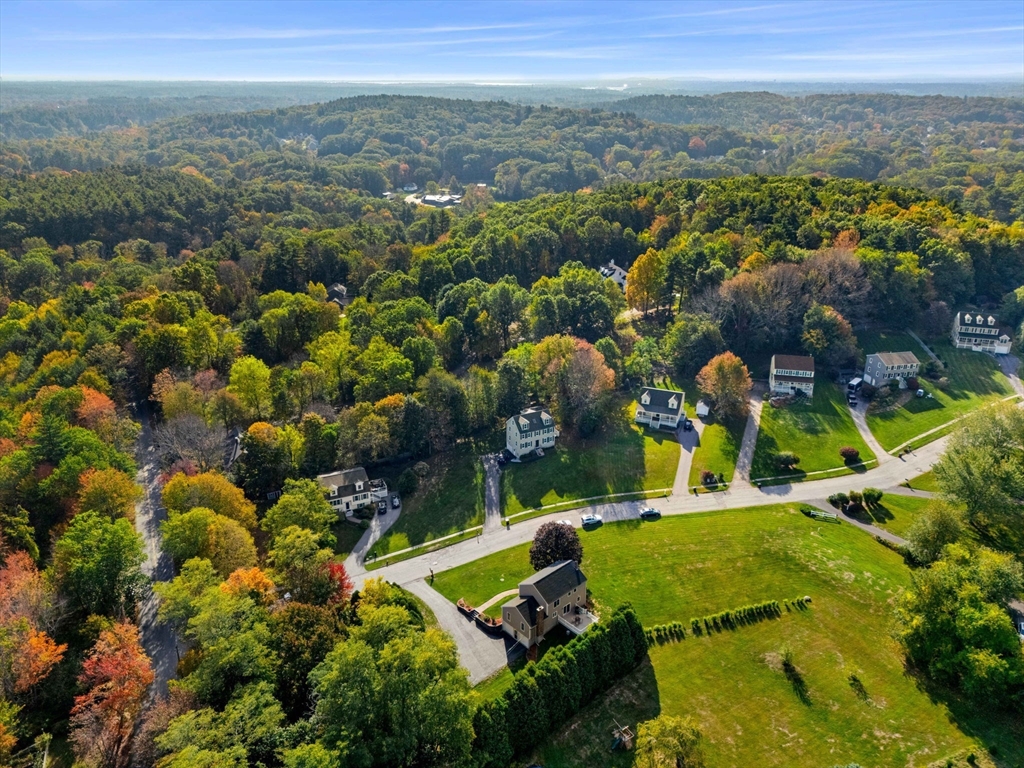 1 Stacey Lane Amesbury, MA 01913 - Photo 39 of 41 an aerial view of residential houses with outdoor space and trees