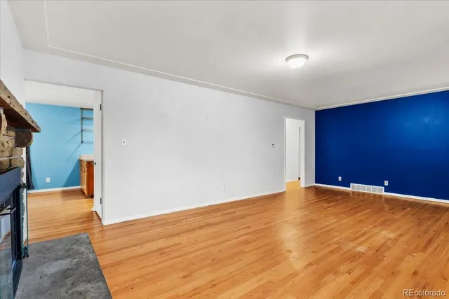 a view of an empty room