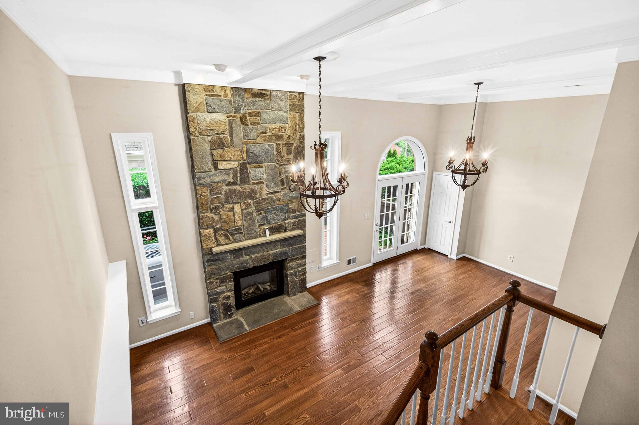 8016 Quarry Ridge Way Bethesda, MD 20817 - Photo 58 of 69 Recreation Room with electric fireplace