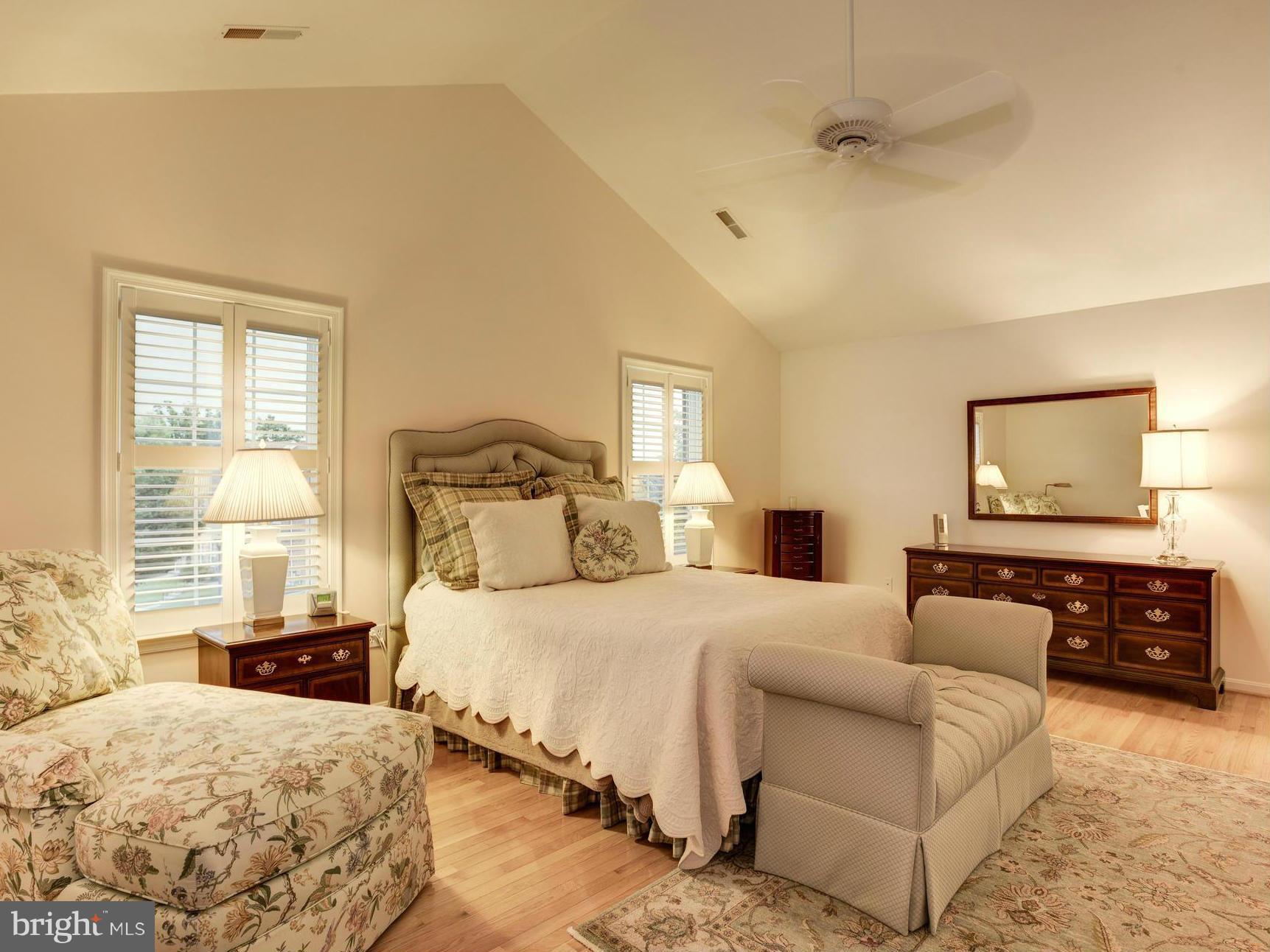 3923 Forest Valley Road Baltimore, MD 21234 - Photo 18 of 30 MASTER BEDROOM WITH HARDWOOD & CATHEDRAL CEILING