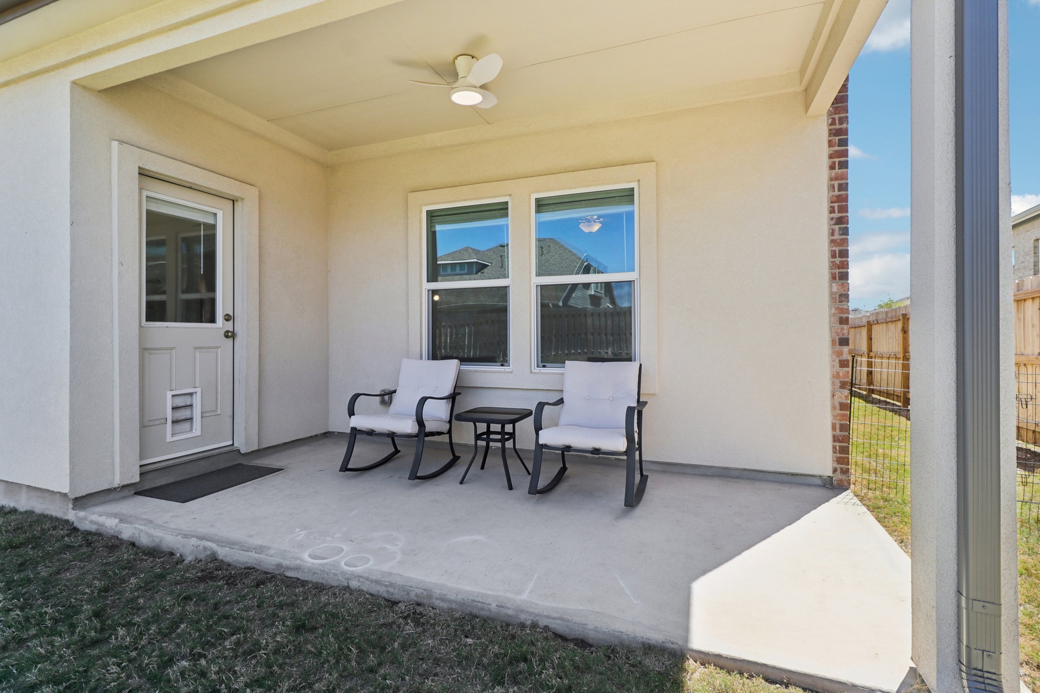 1201 Mallow Road Leander, TX 78641 - Photo 36 of 40 View of patio / terrace with ceiling fan