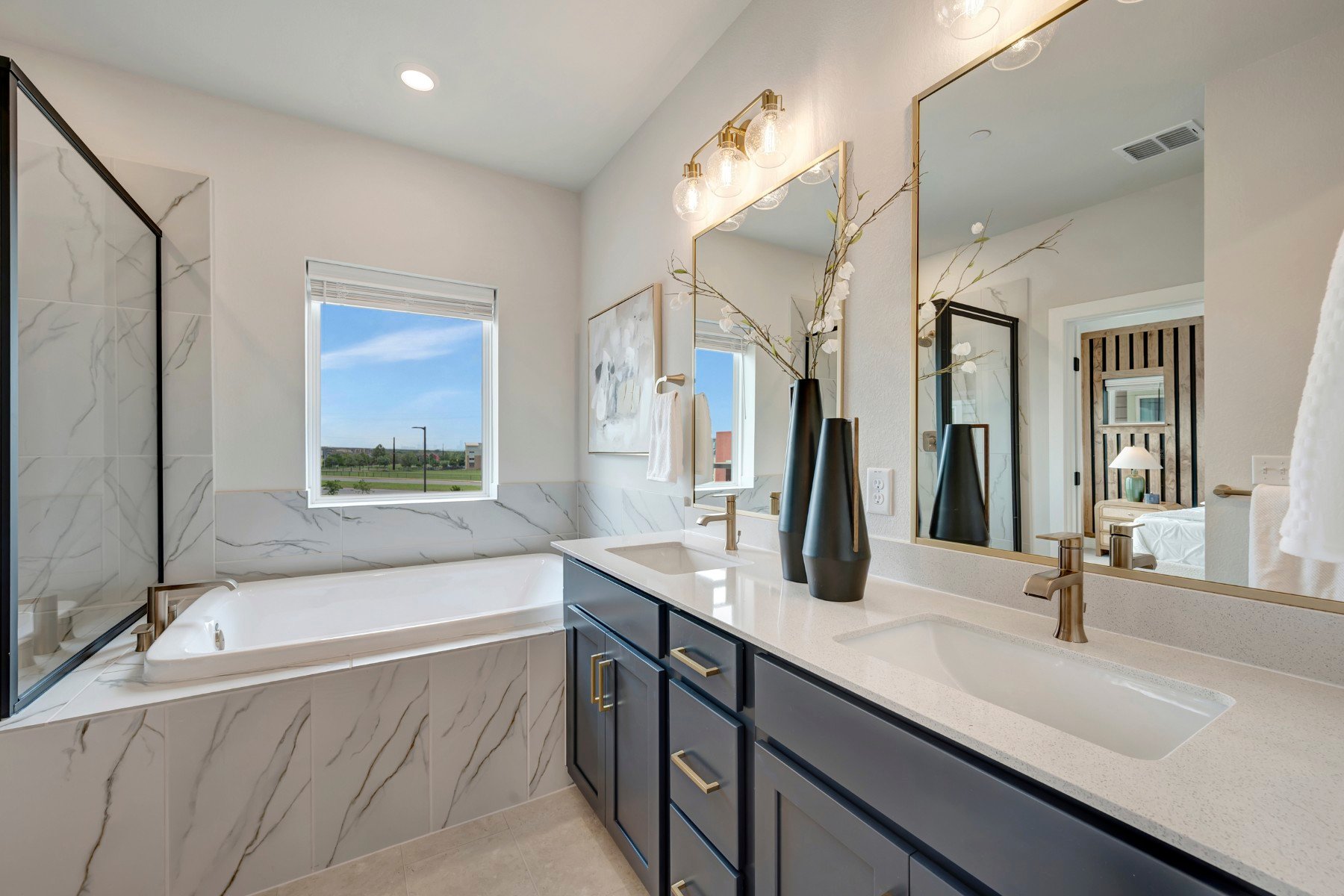 5606 Forks Road Austin, TX 78747 - Photo 13 of 18 Owner's Bathroom (Staged)