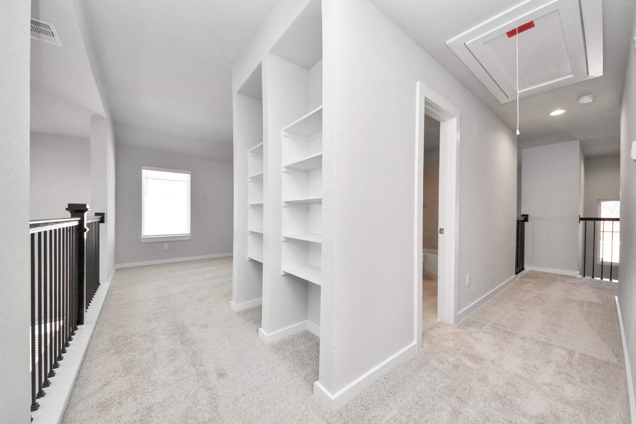 3006 Burris Park Drive Spring, TX 77373 - Photo 30 of 45 Ascend to relaxation in this fantastic game room! Ideal for both casual gatherings and adult gaming, it boasts plush carpet, lofty ceilings, custom paint, and ample windows for abundant natural light.