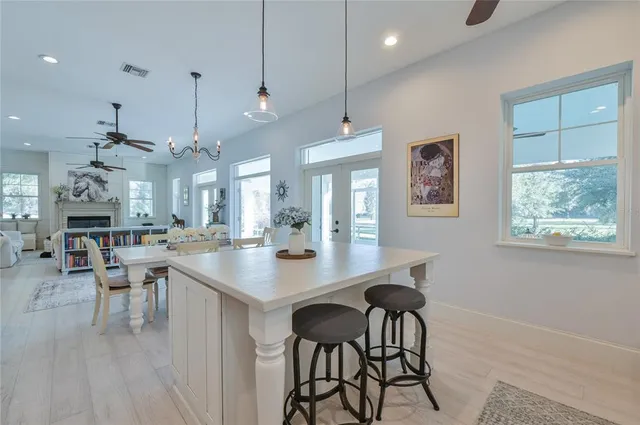 a view of a bathroom from the hallway