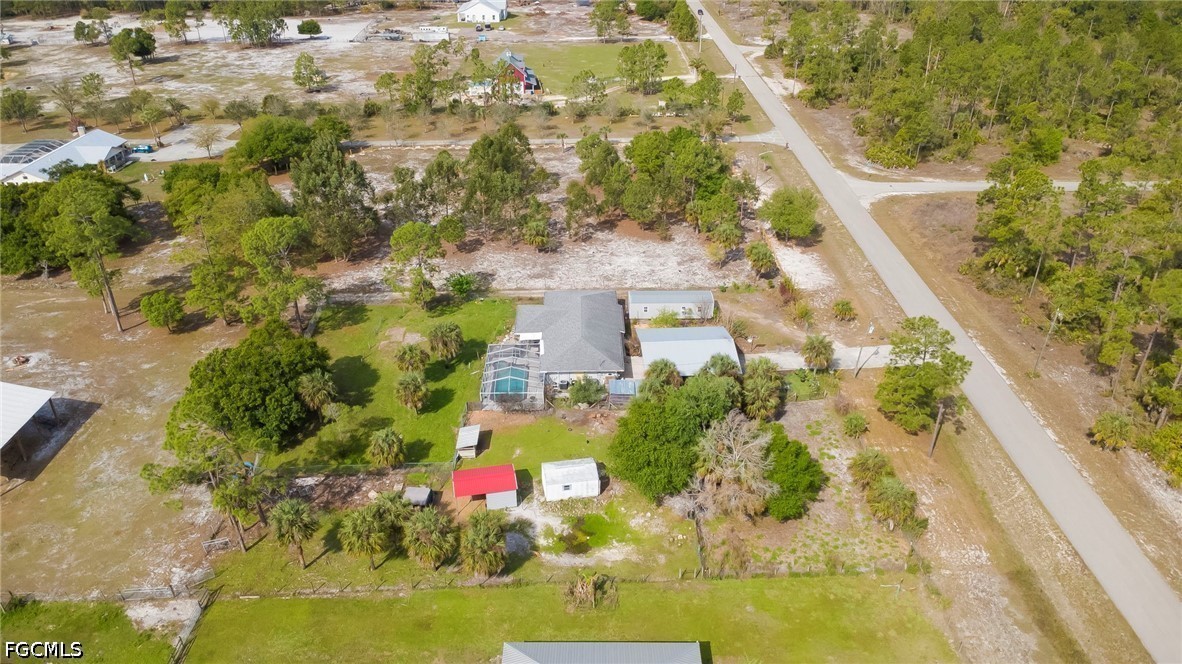 4110 East 23rd Street Alva, FL 33920 - Photo 36 of 38 a view of a yard with plants and large trees