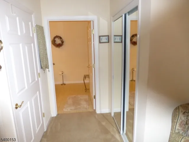 a view of a bathroom with a tub