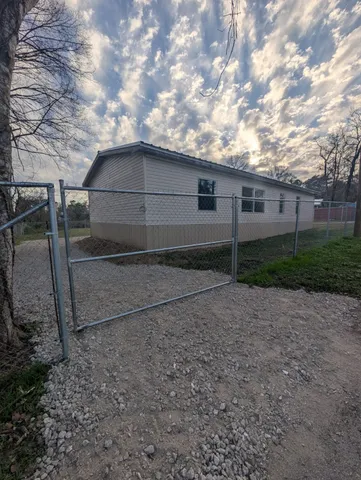 a backyard of a house