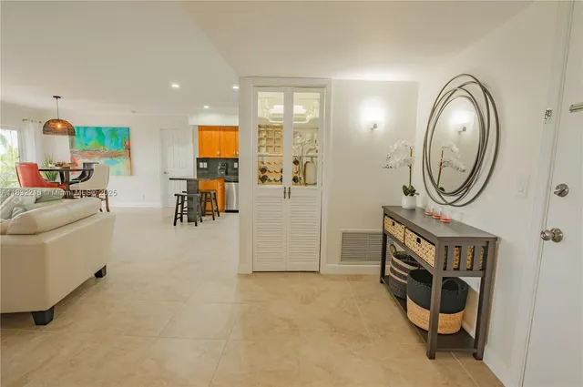a view of a storage & utility room with furniture