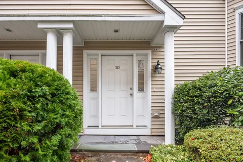 view of house with potted plants