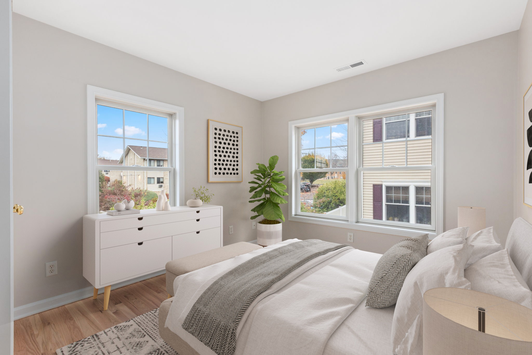 160 Glenbrook Road, Unit 3D Stamford, CT 06902 - Photo 14 of 26 a bedroom with a large bed and a window