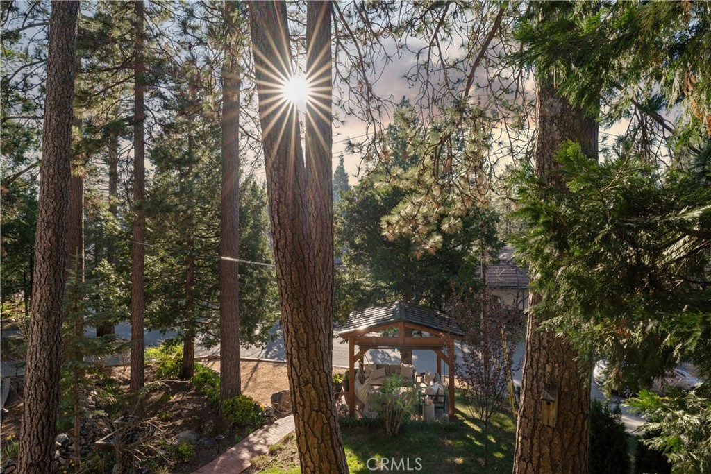 469 Golf Course Road Lake Arrowhead, CA 92352 - Photo 63 of 75 View from main level balcony of the front yard