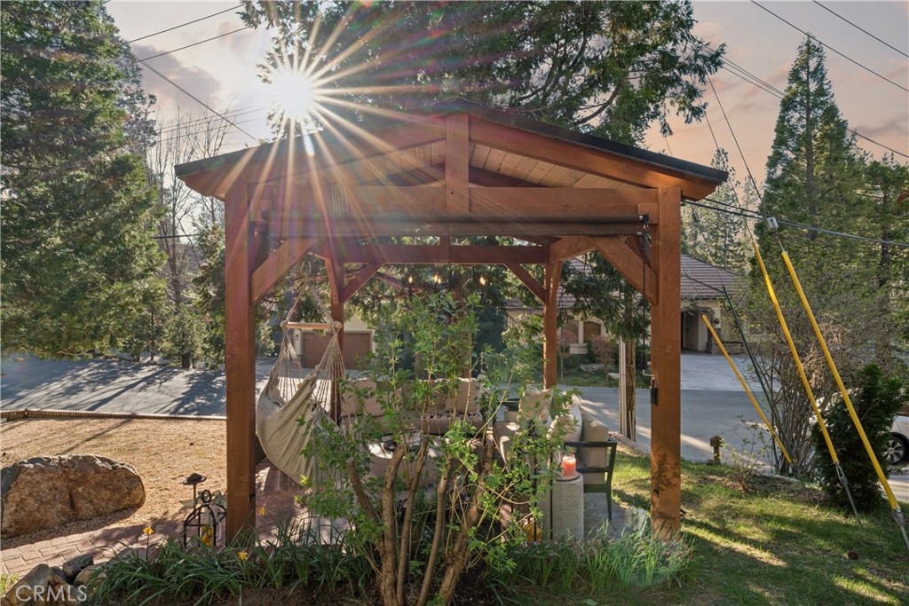 469 Golf Course Road Lake Arrowhead, CA 92352 - Photo 68 of 75 Handcrafted timber pavilion.