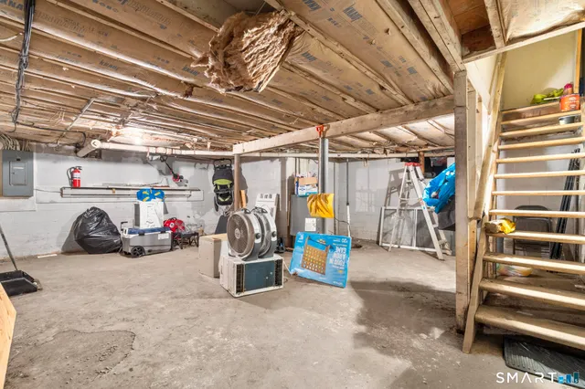 a view of storage and utility room