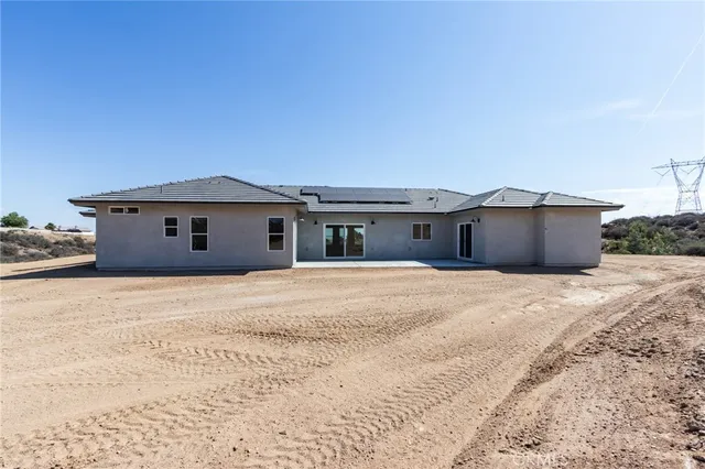 a front view of a house