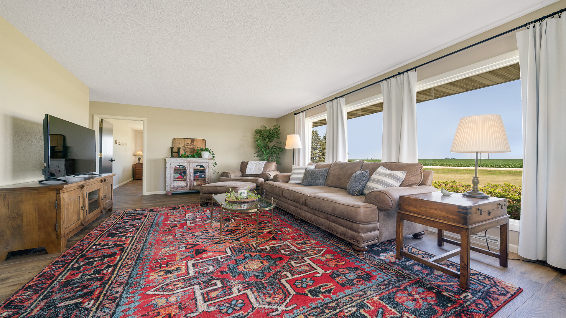 1195 Atkinson Road Harmon, IL 61042 - Photo 14 of 53 a living room with furniture and a flat screen tv