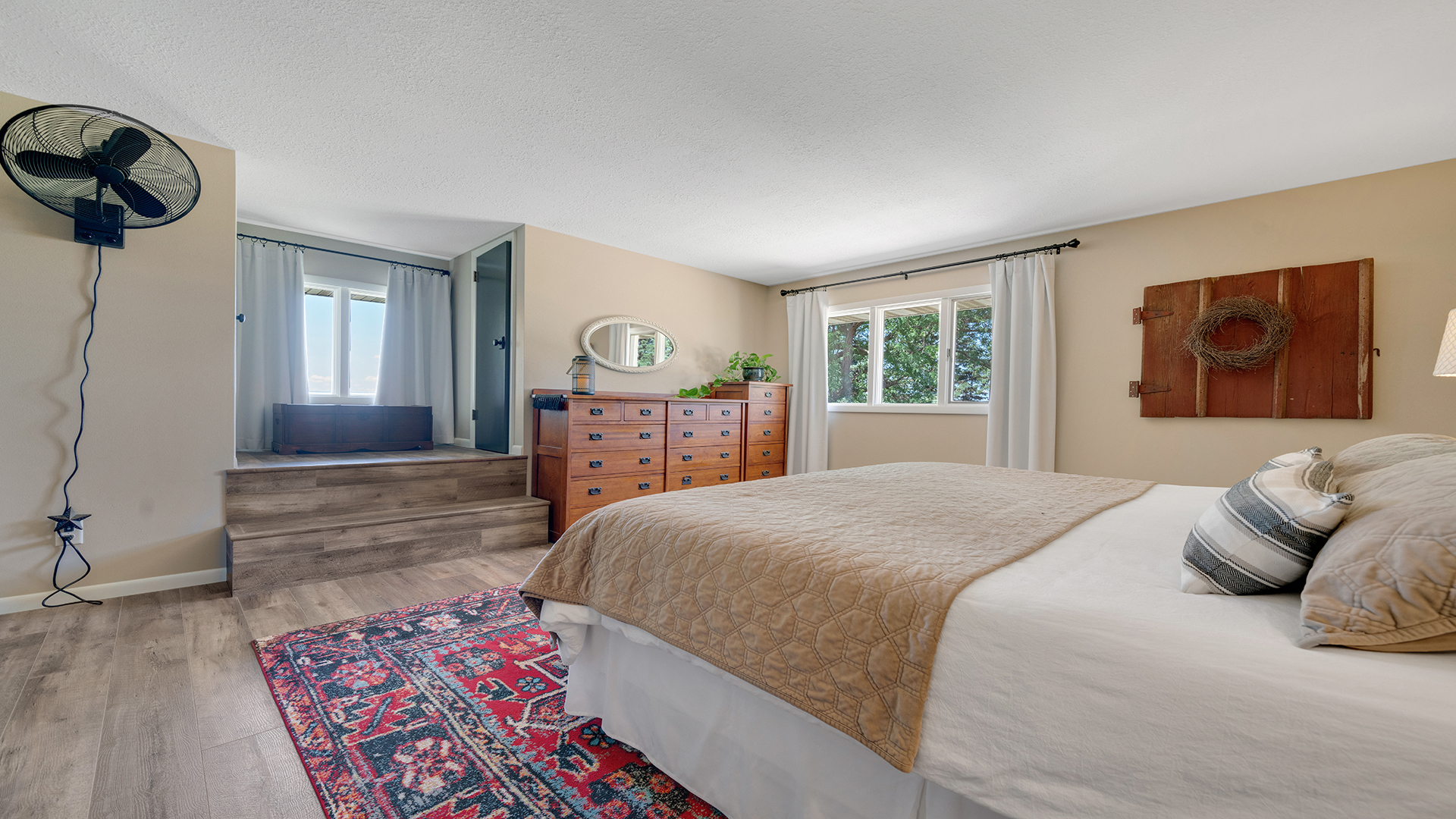 1195 Atkinson Road Harmon, IL 61042 - Photo 18 of 53 a bedroom with a large bed and a dresser