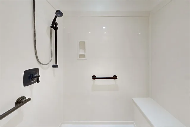 a view of a bedroom from hallway