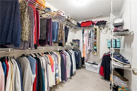 a view of a walk in closet