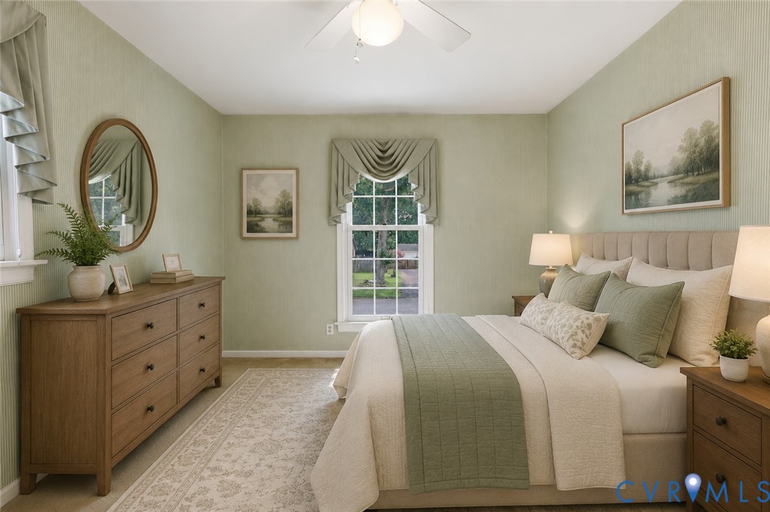 121 Huntington Road Colonial Heights, VA 23834 - Photo 24 of 43 Virtual Staged Bedroom featuring two windows with