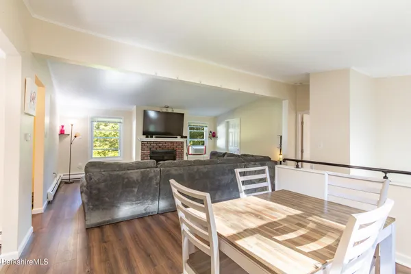 a living room with a couch and a flat screen tv