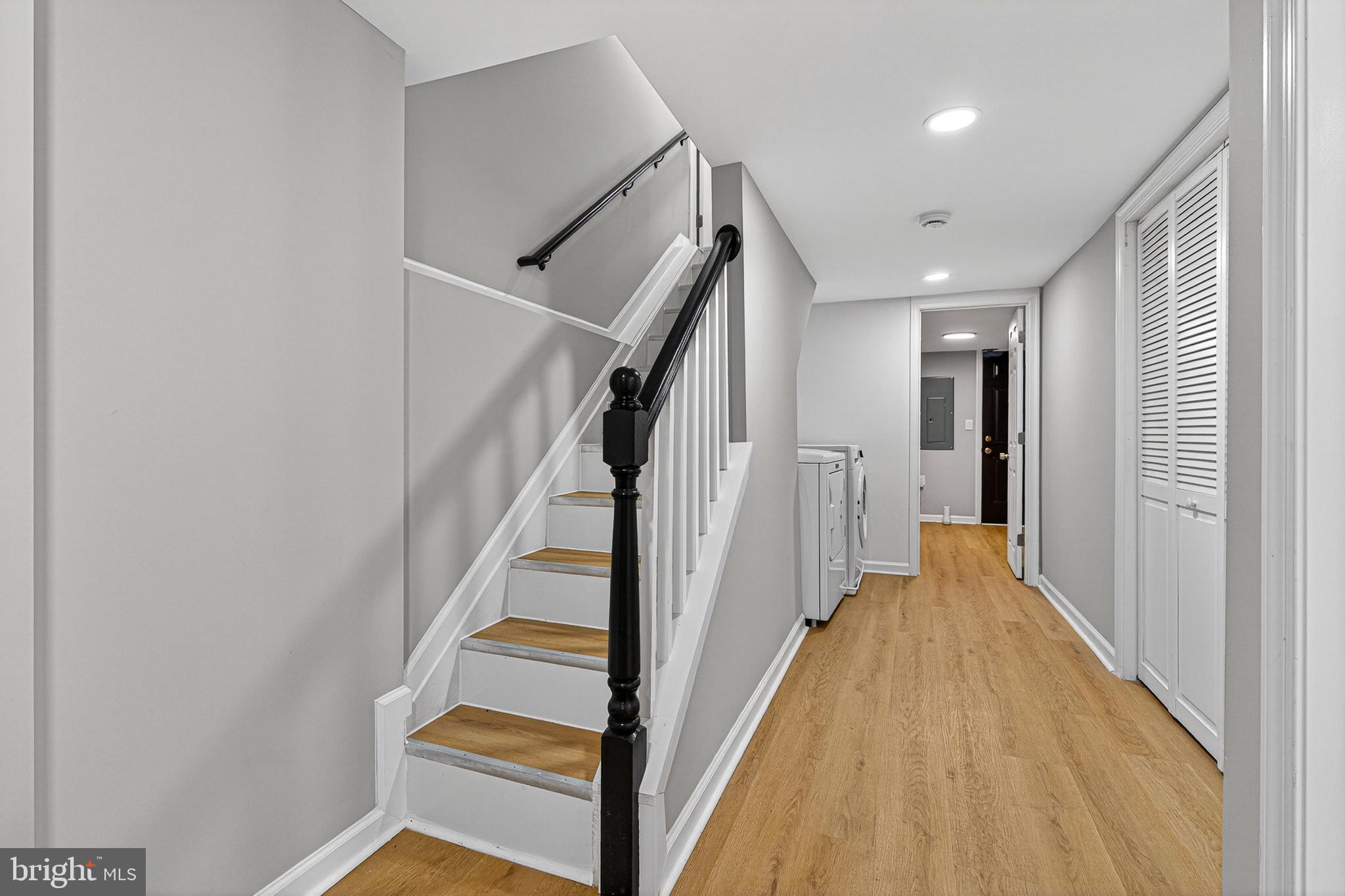 2518 West Fayette Street Baltimore, MD 21223 - Photo 26 of 32 a view of a hallway with stairs