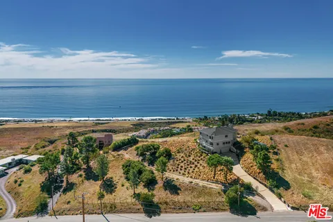 a view of an ocean and beach