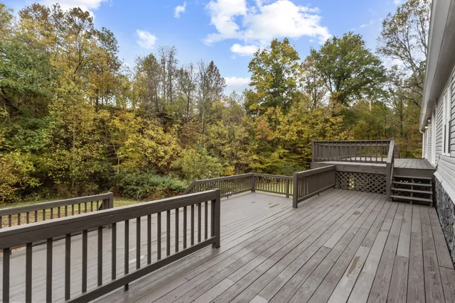 a view of a bench in the balcony